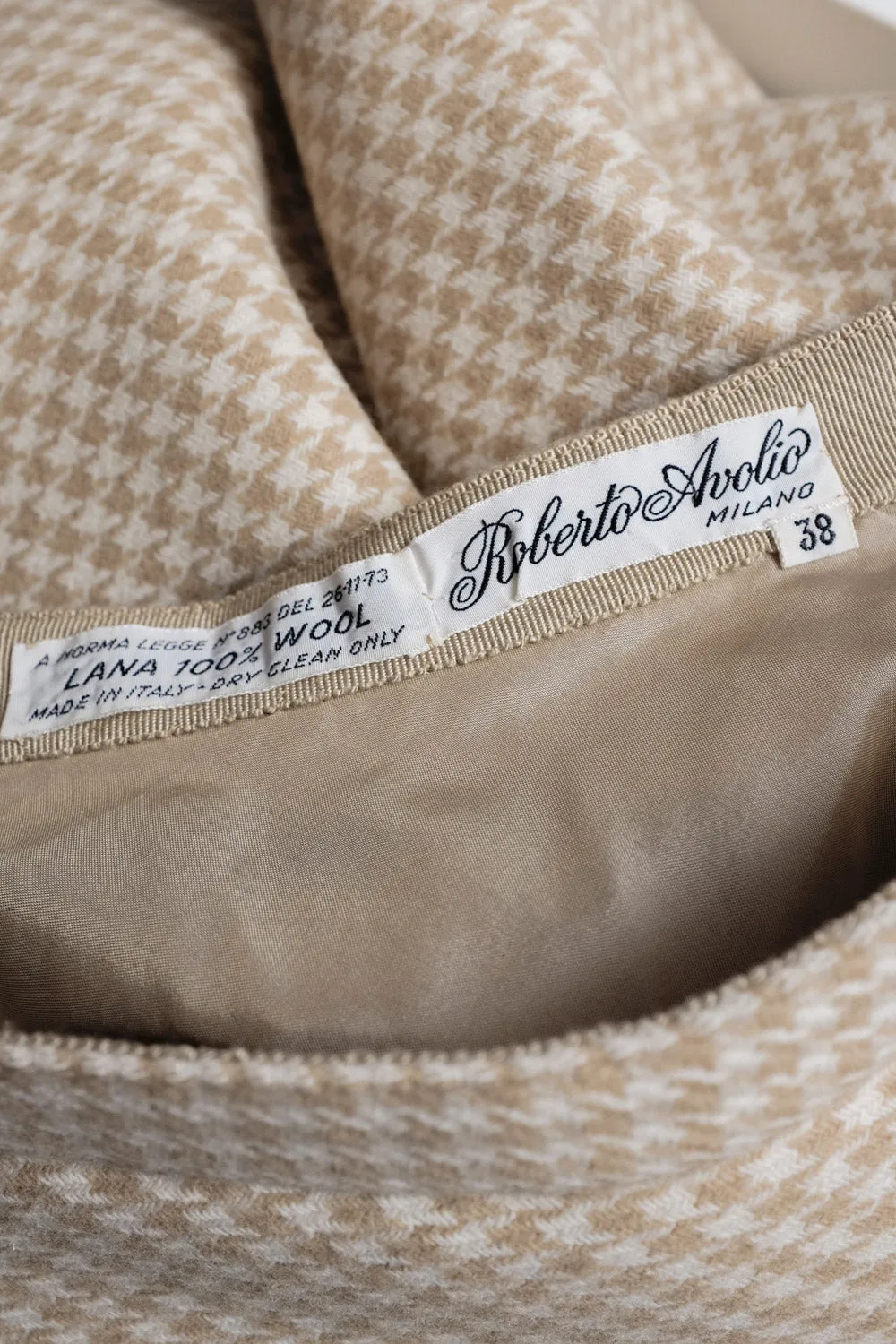 0018_VINTAGE VICHY WOOL SKIRT