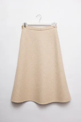 0018_VINTAGE VICHY WOOL SKIRT