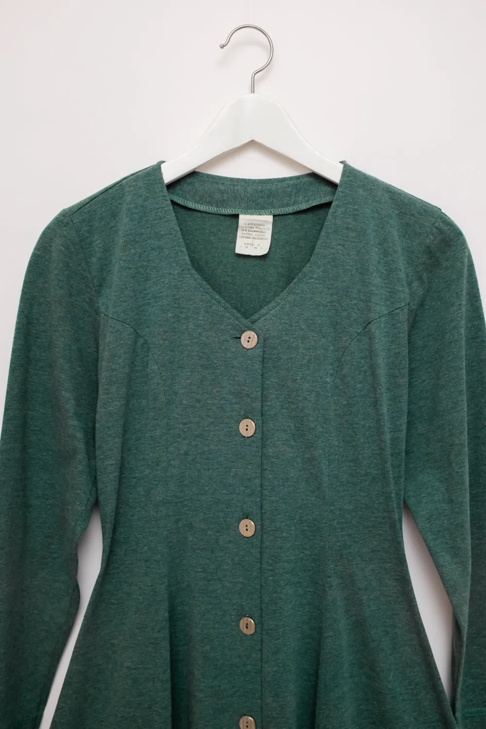 0055_GREEN SWING LONG VINTAGE DRESS