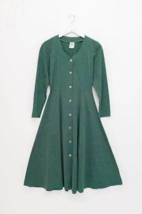 0055_GREEN SWING LONG VINTAGE DRESS