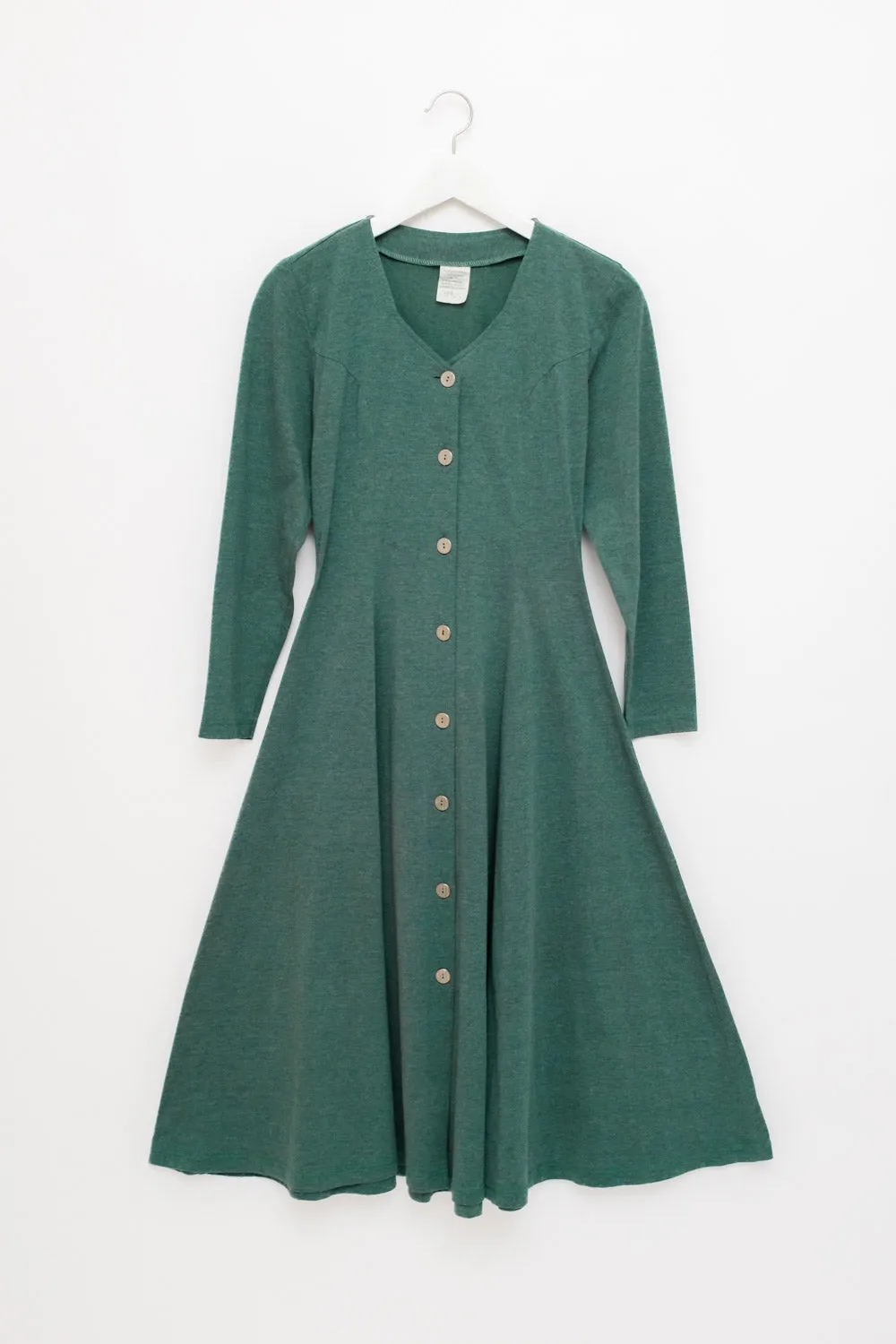 0055_GREEN SWING LONG VINTAGE DRESS