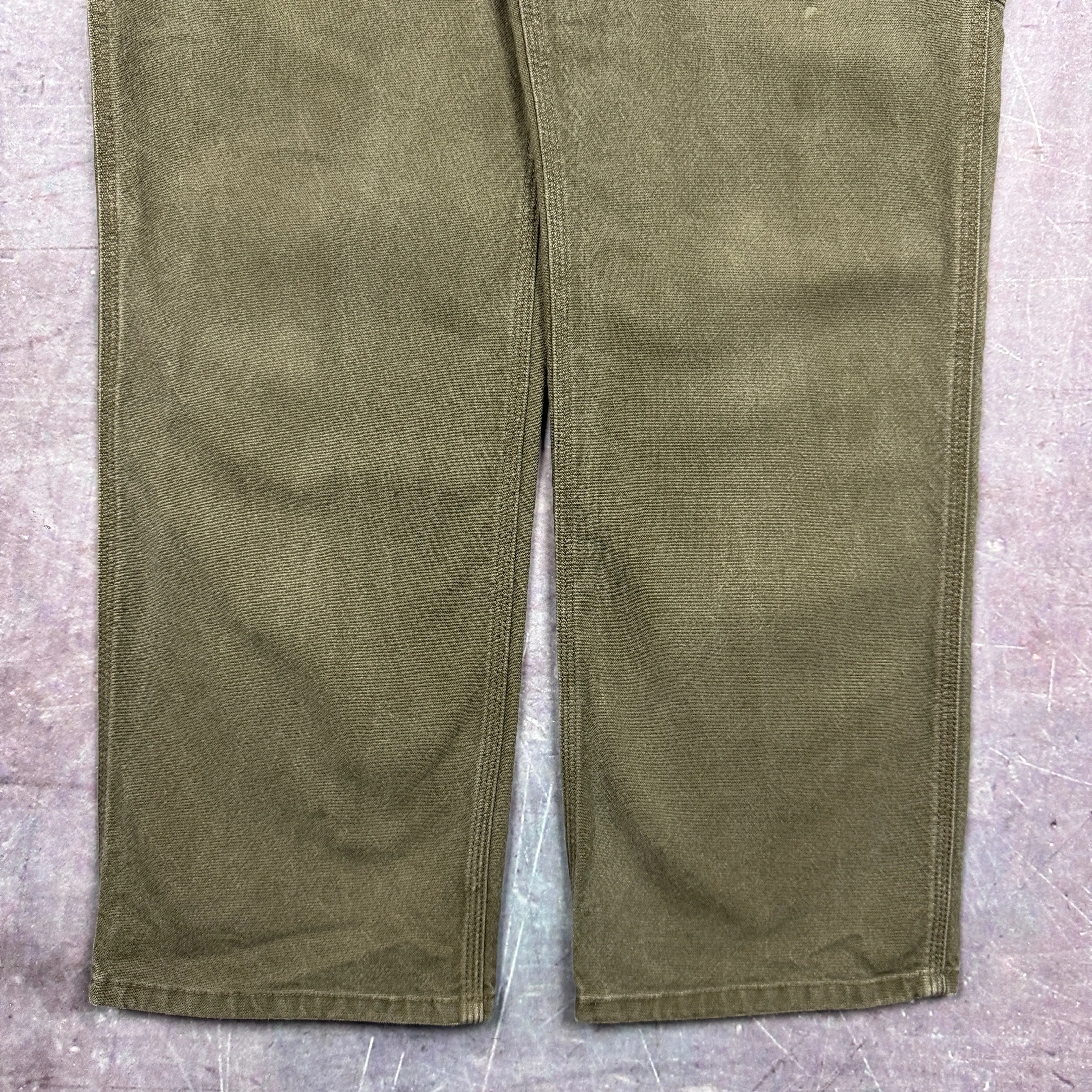 00s Brown Carhartt Carpenter Work Pants 33x29.5 2468