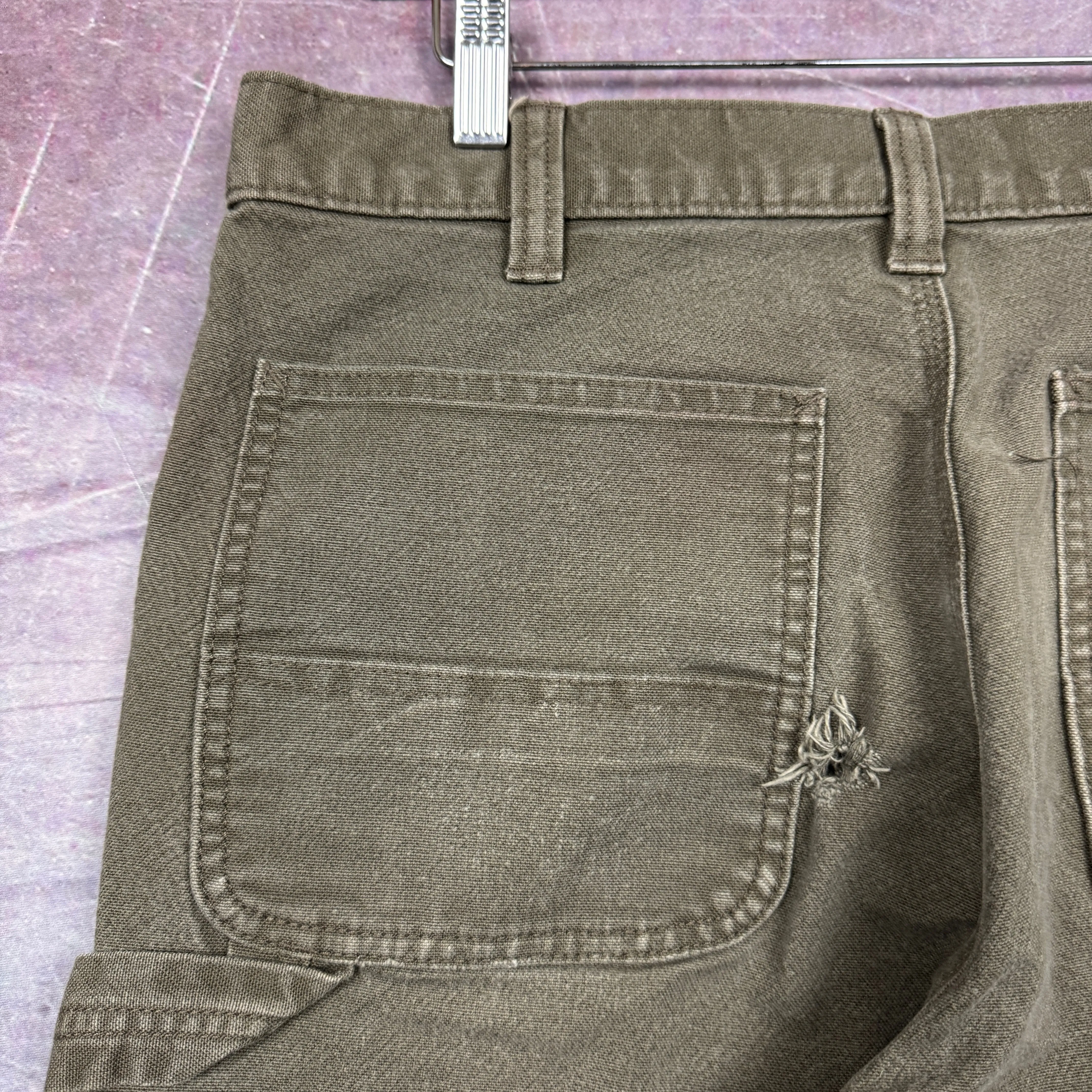00s Brown Carhartt Carpenter Work Pants 33x29.5 2468