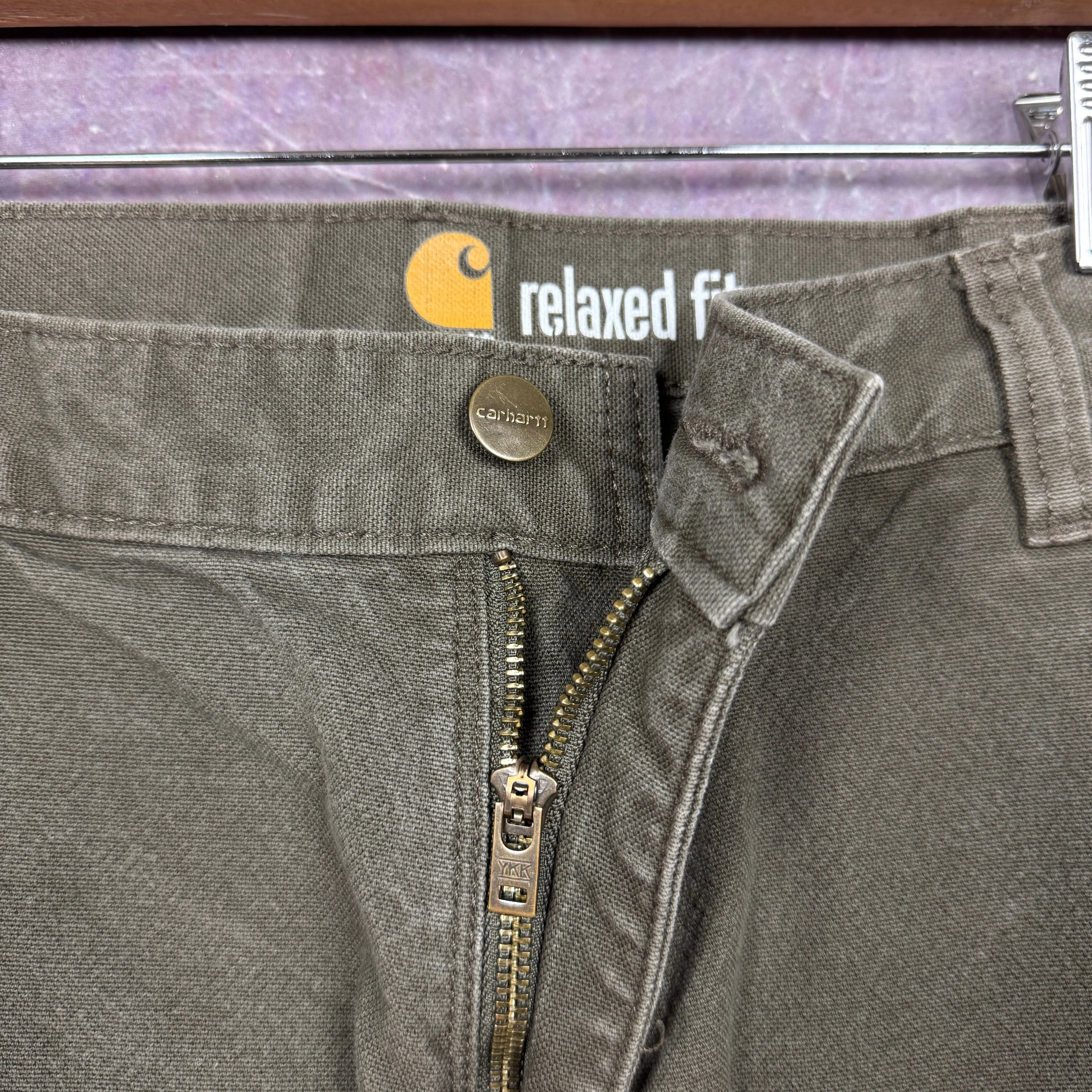 00s Brown Carhartt Carpenter Work Pants 33x29.5 2468