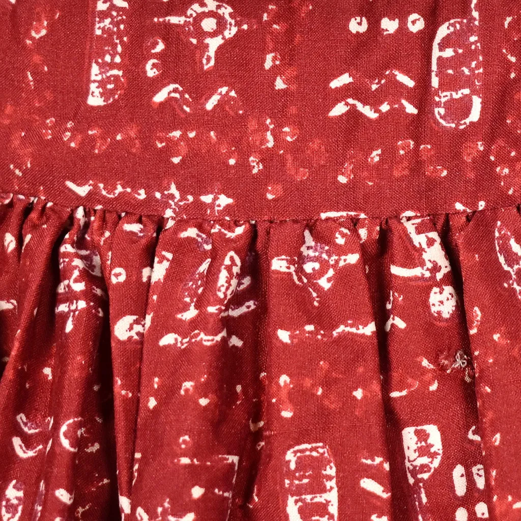 1950s Vintage Ancient Symbols Skirt