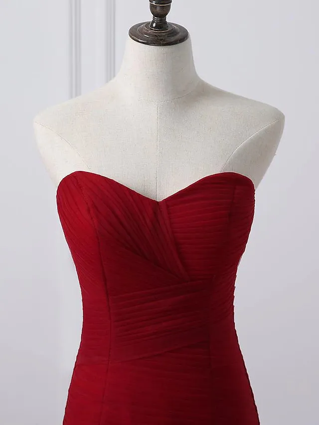 A-Line Plus Size Curve Wedding Dresses Vintage Dress Party Wear Chapel Train Sleeveless Strapless Tulle