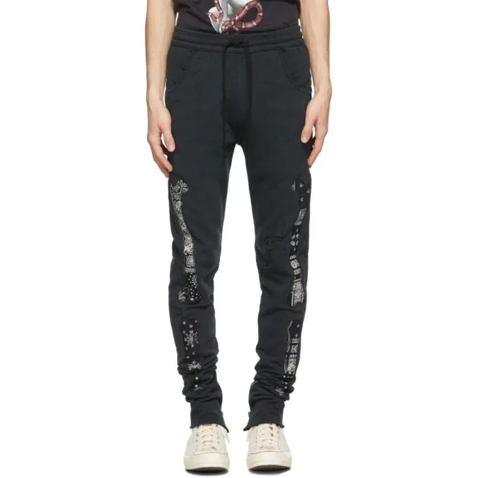 Alchemist Black Burnout Rider Lounge Pants