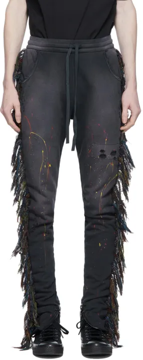 Alchemist Black Hand-Painted Know U Riders Lounge Pants