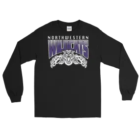 Athletic Cat Black Long Sleeve T-Shirt