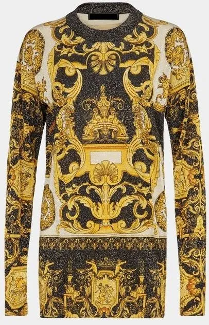 'Barocco' Print Sweater