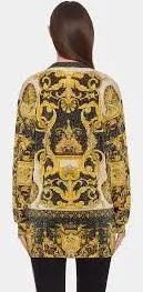 'Barocco' Print Sweater