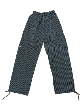 Black and White Pinstripe Pants