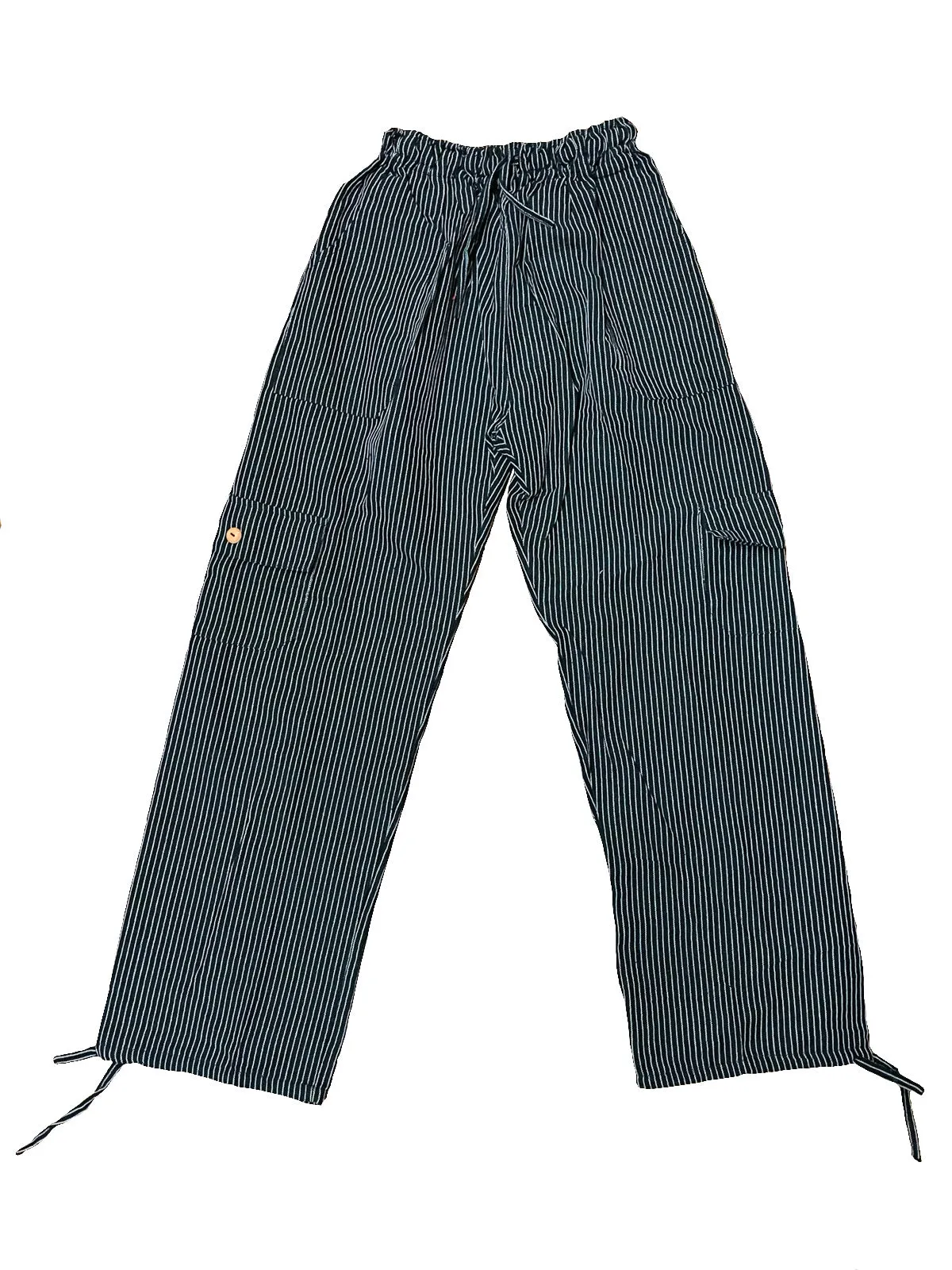 Black and White Pinstripe Pants