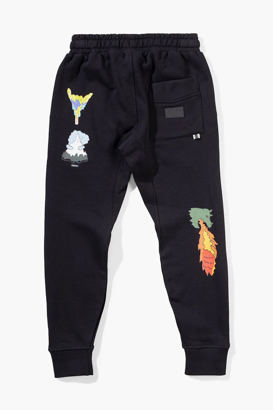 Boys Pants Munster Kids Stickers Black