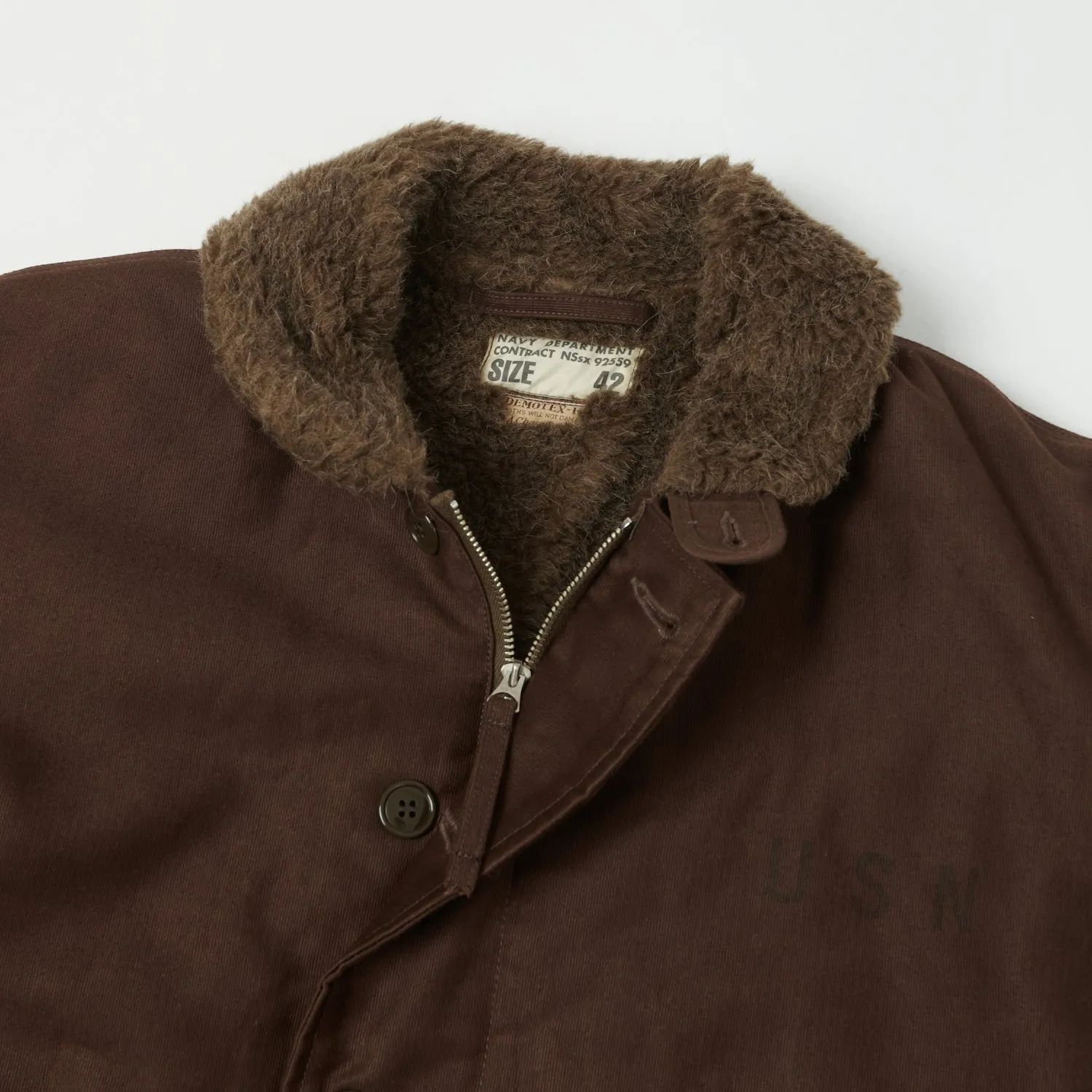 Buzz Rickson's Type N-1 Deck Jacket - Brown Demotex