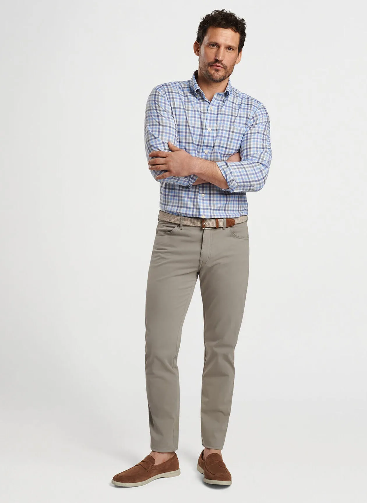 Chambly Crown Lite Cotton-Stretch Sport Shirt