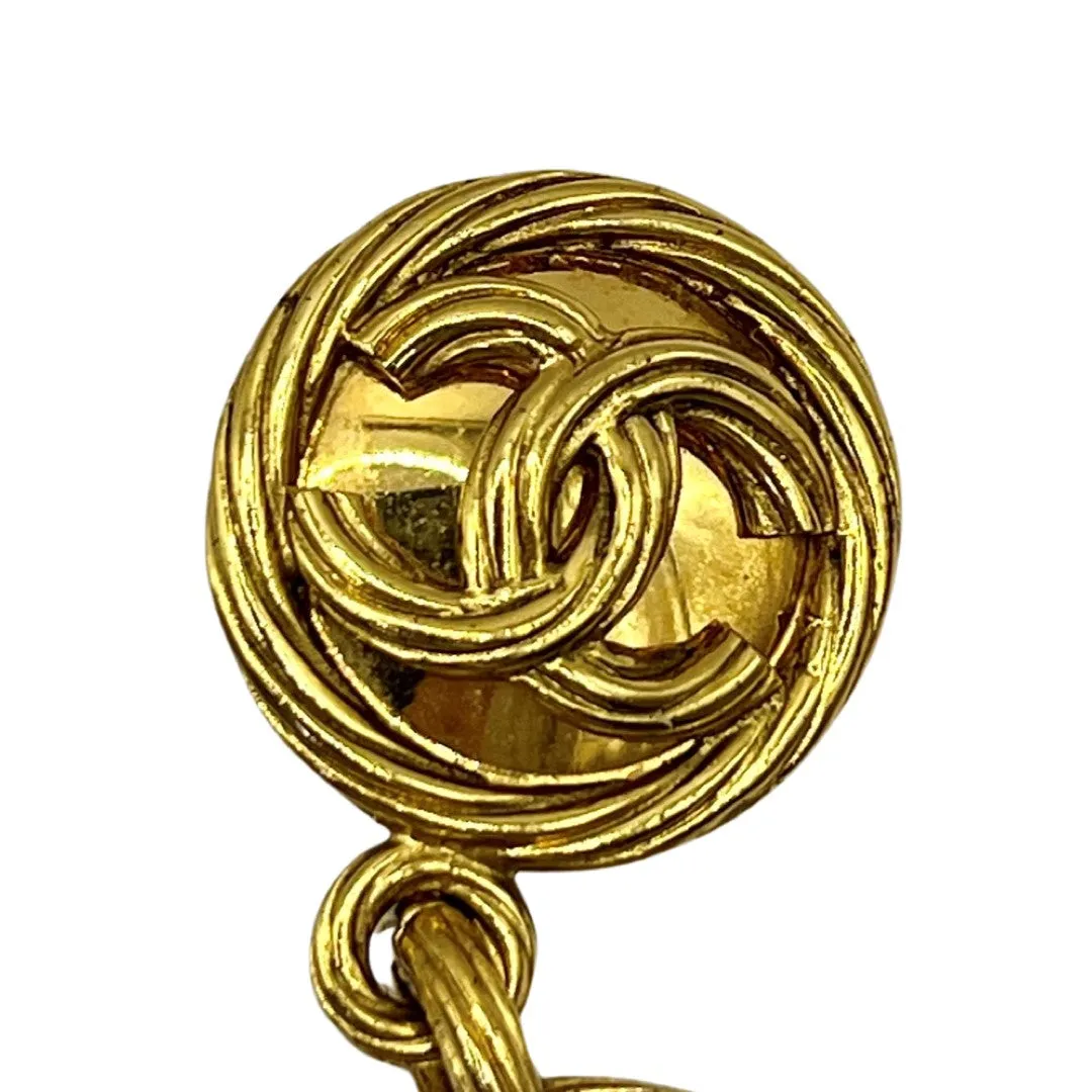 Chanel Vintage Twisted Oversized Earrings