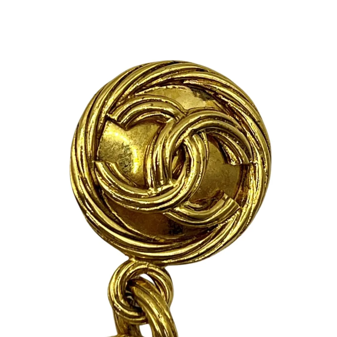 Chanel Vintage Twisted Oversized Earrings