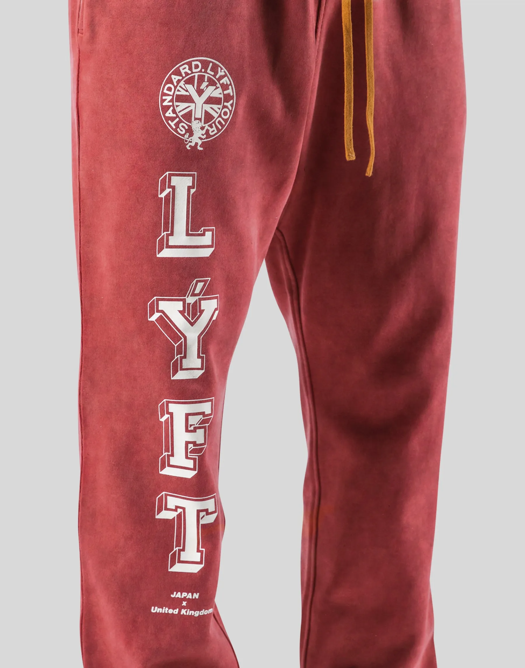 College Logo Vintage Sweat Pants - Red