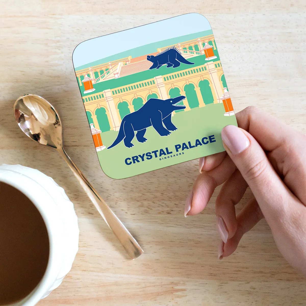 Crystal Palace Dinosaurs - Crystal Palace Ruins Retro Coaster