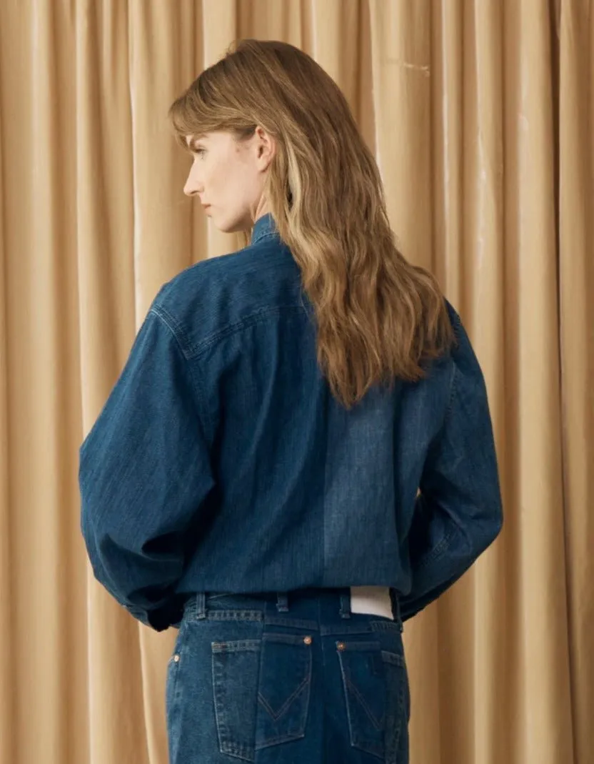 E.L.V. Denim | Classic Denim Shirt | Dark Blue