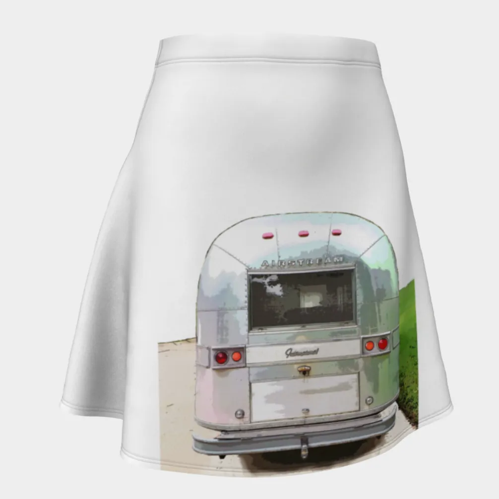 Flair skirt - vintage Airstream white