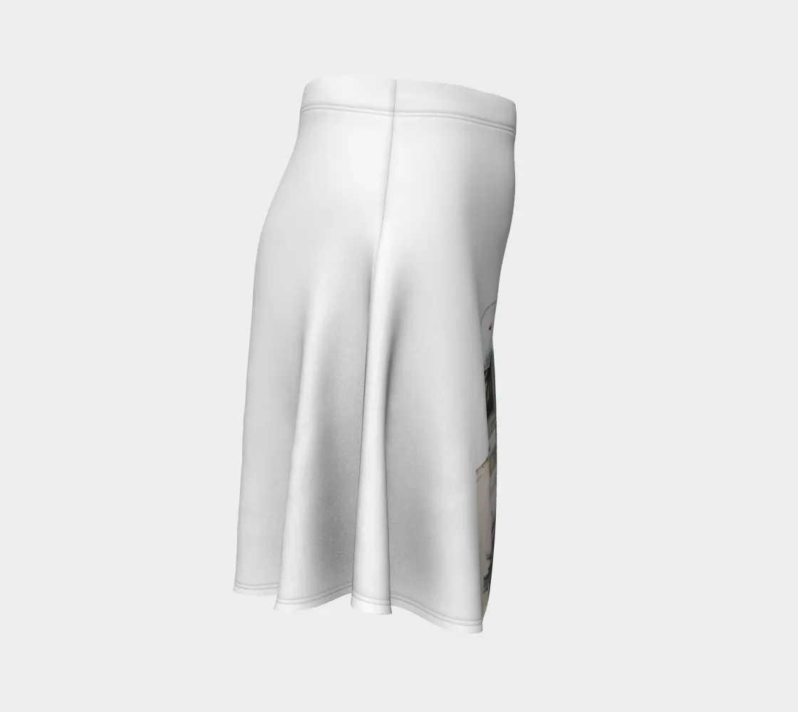 Flair skirt - vintage Airstream white