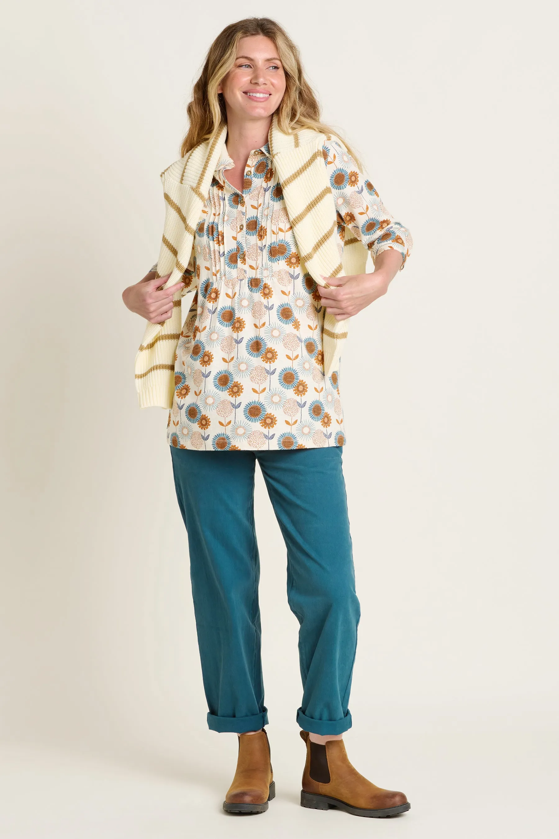 Freya Cream Tunic Blouse