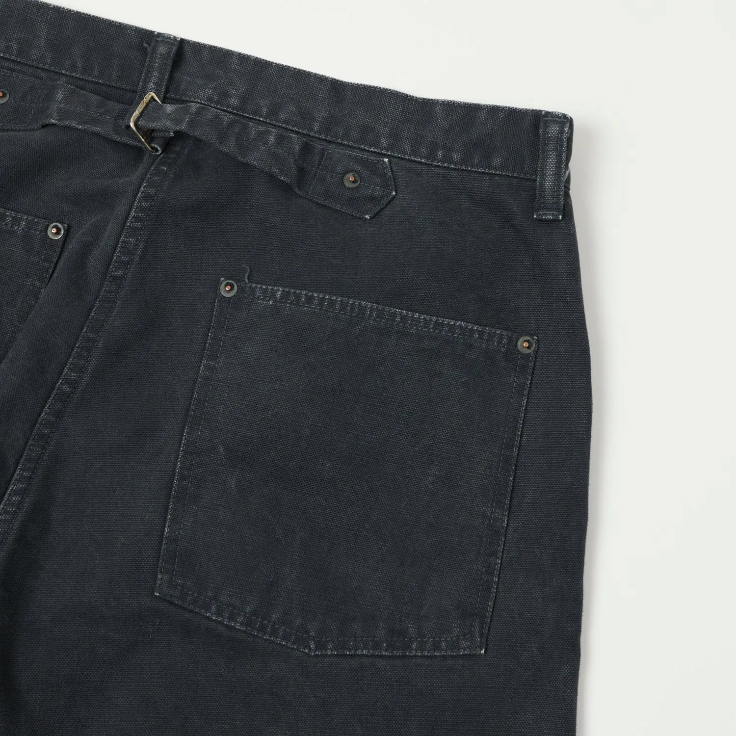 Optimized English title with modifiers: Black Full Count 1129-5 Heavy Oxford Work Pants - Sulfur Dye, Durable and Sturdy