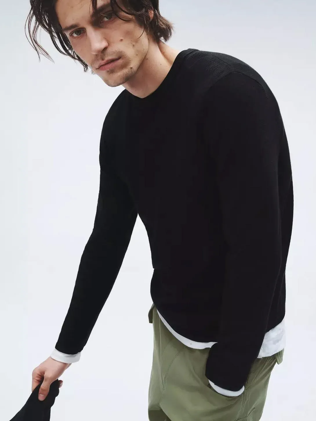 Harvey Crew Sweater - Black