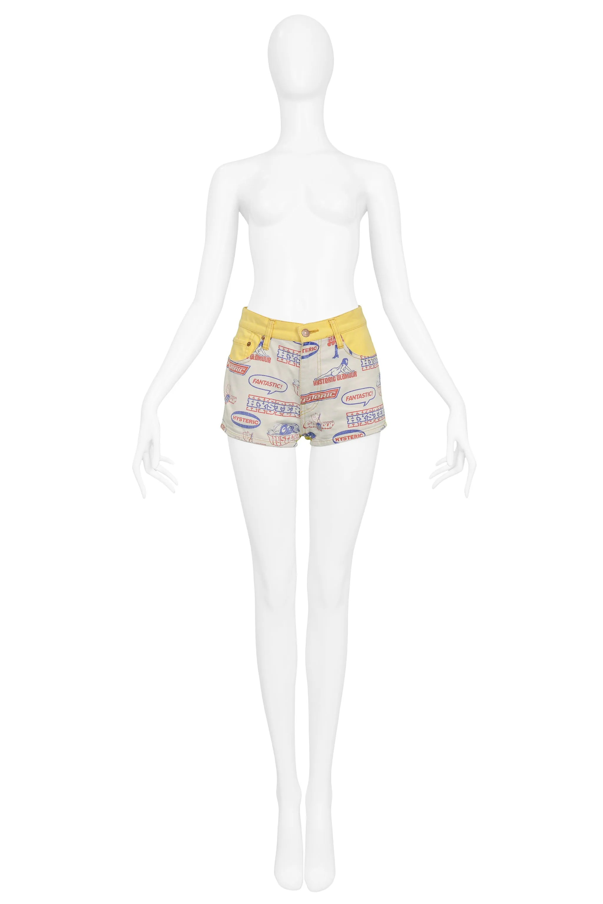 HYSTERIC GLAMOUR TRUCKER SHORT SHORTS