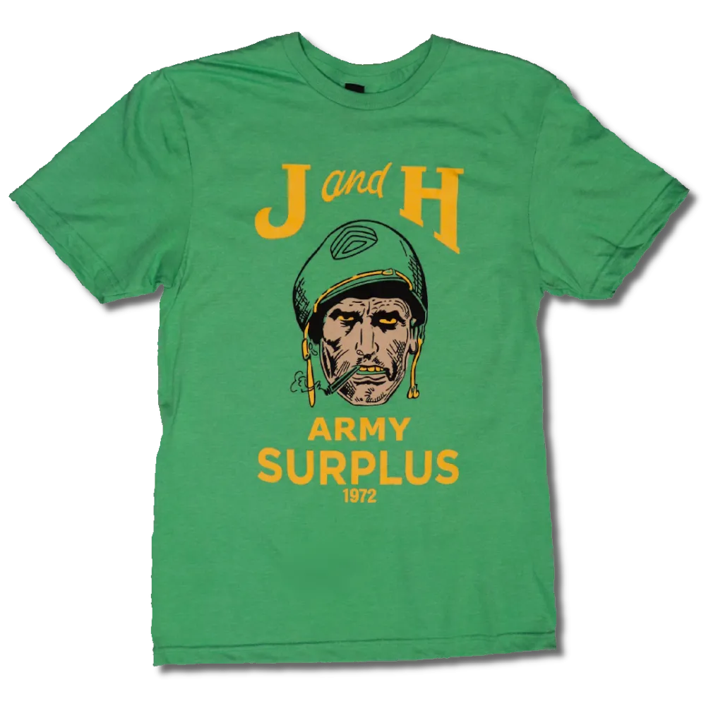 J&H Vintage Army Logo Tee