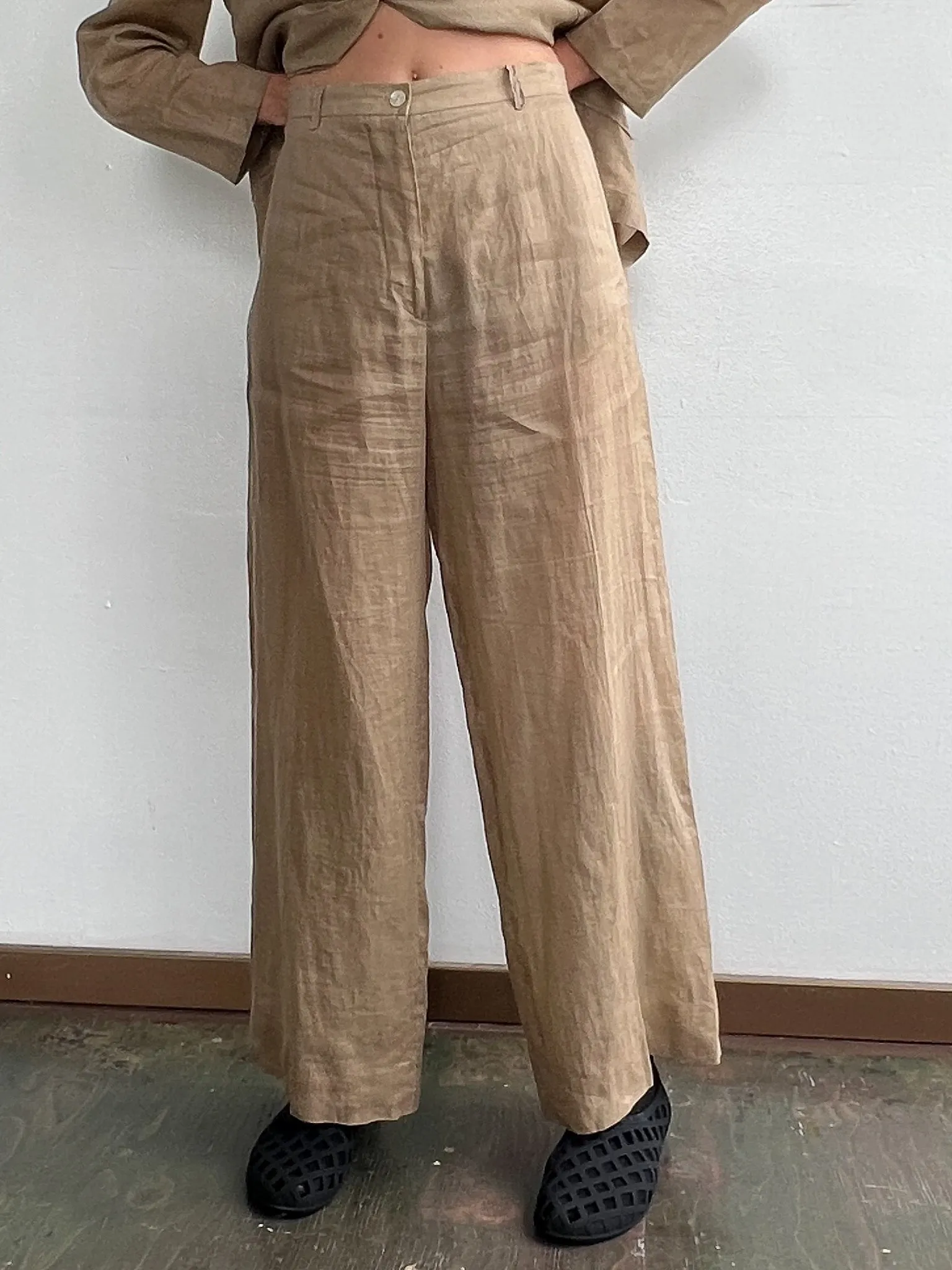 Jil Sander  Handkerchief Linen Pants  (L)