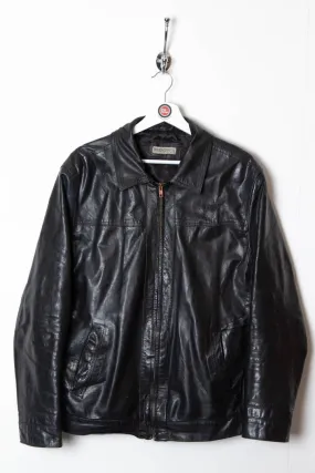 Leather Harrington Jacket (M)