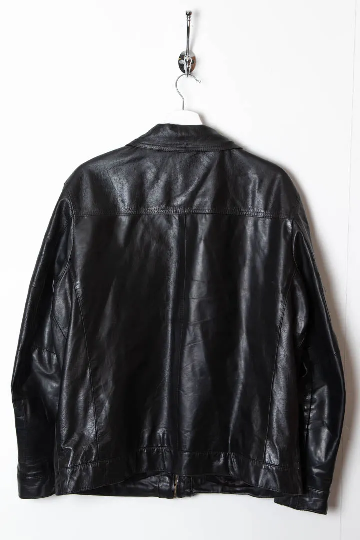 Leather Harrington Jacket (M)