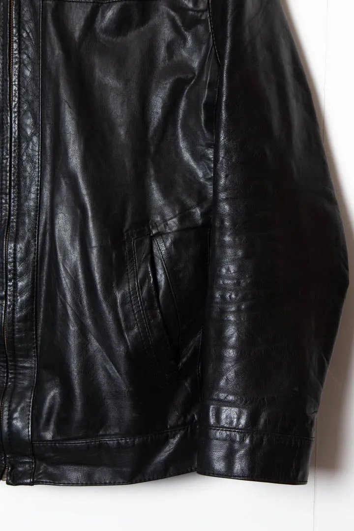 Leather Harrington Jacket (M)
