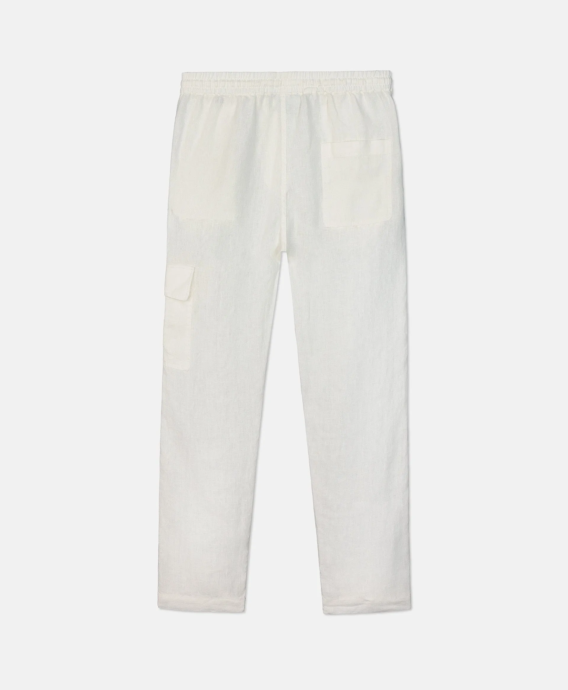 LINEN PANTS VINTAGE WHITE