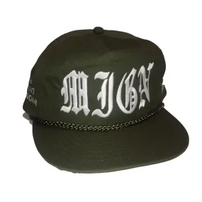 Mignon 'MIGN' Strap Back - Army Green