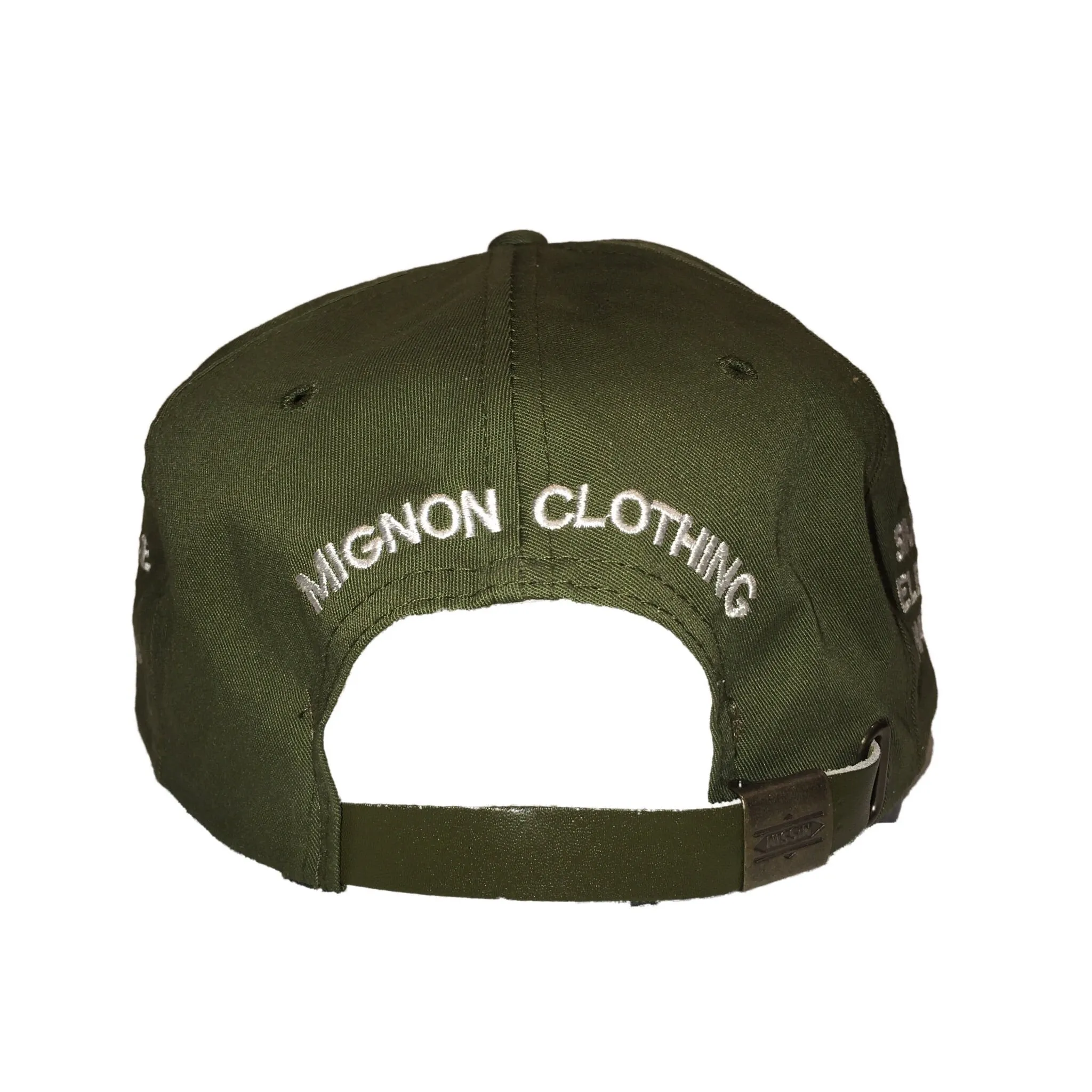 Mignon 'MIGN' Strap Back - Army Green
