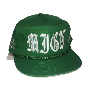 Mignon 'MIGN' Strap Back - Green