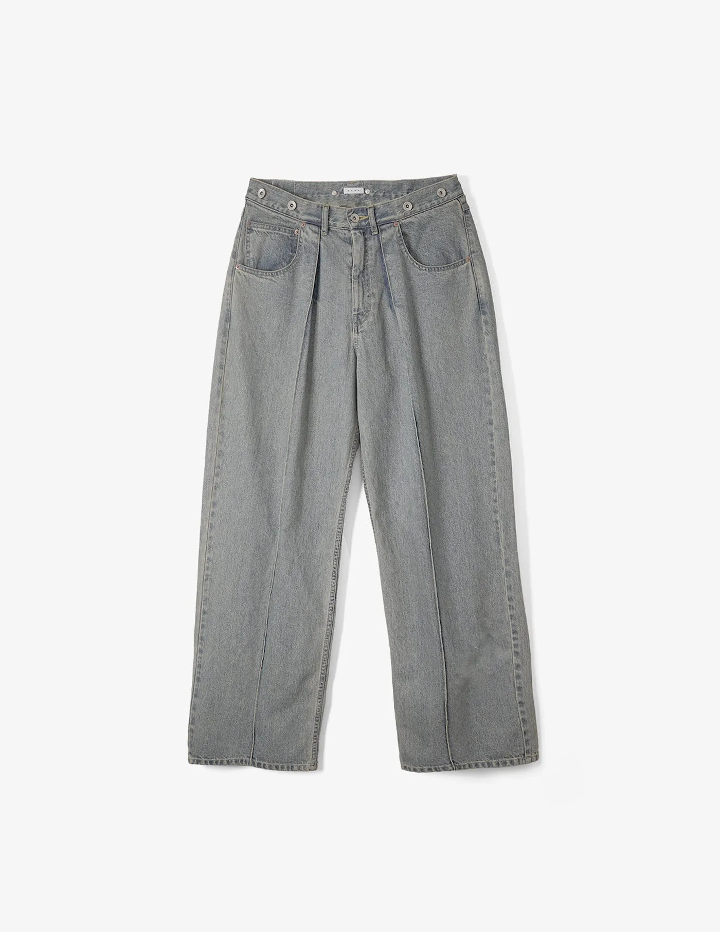 NMPT-016 VINTAGE SLUB DENIM WIDE PANTS