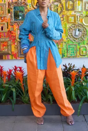 Orange Vintage Jogger Pants