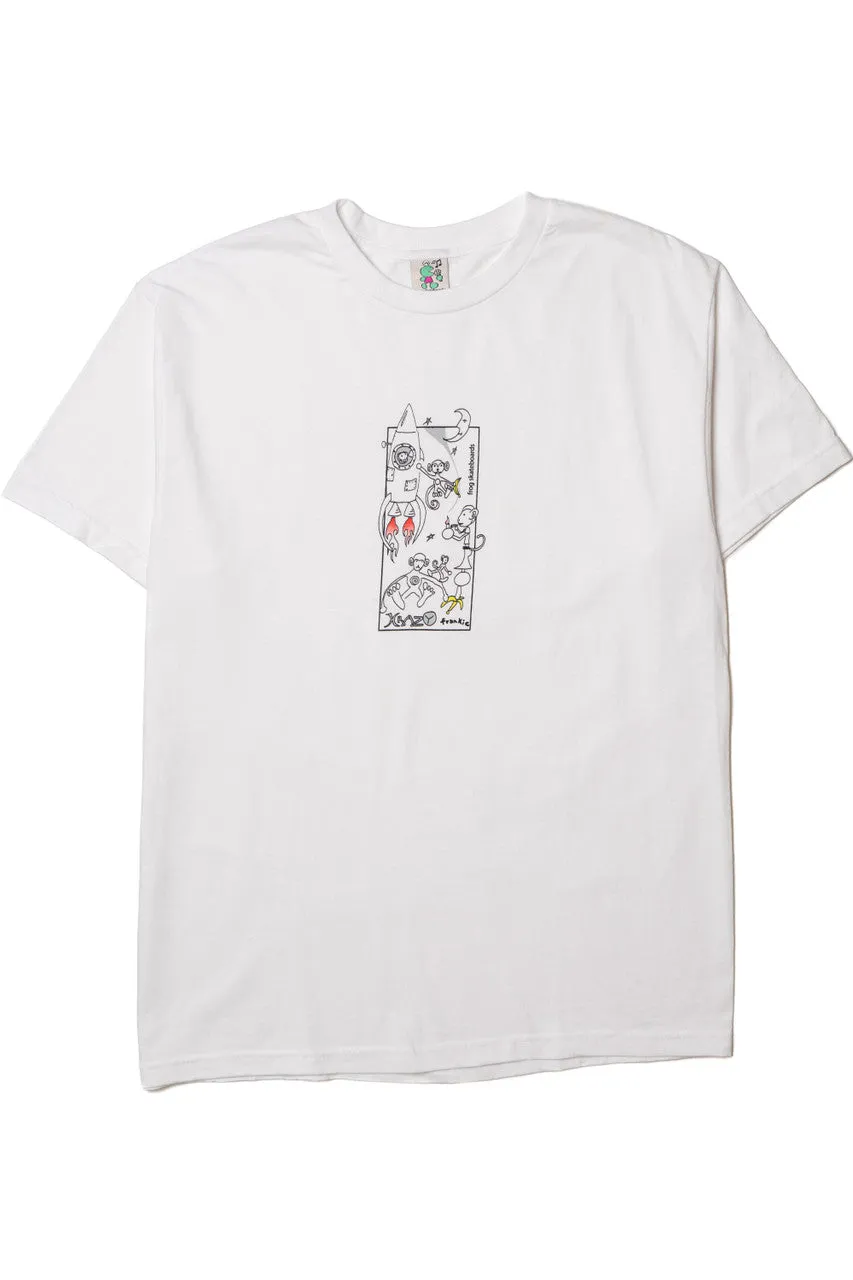 "Krazy Frankie" Space Monkey Frog Skateboards T-Shirt