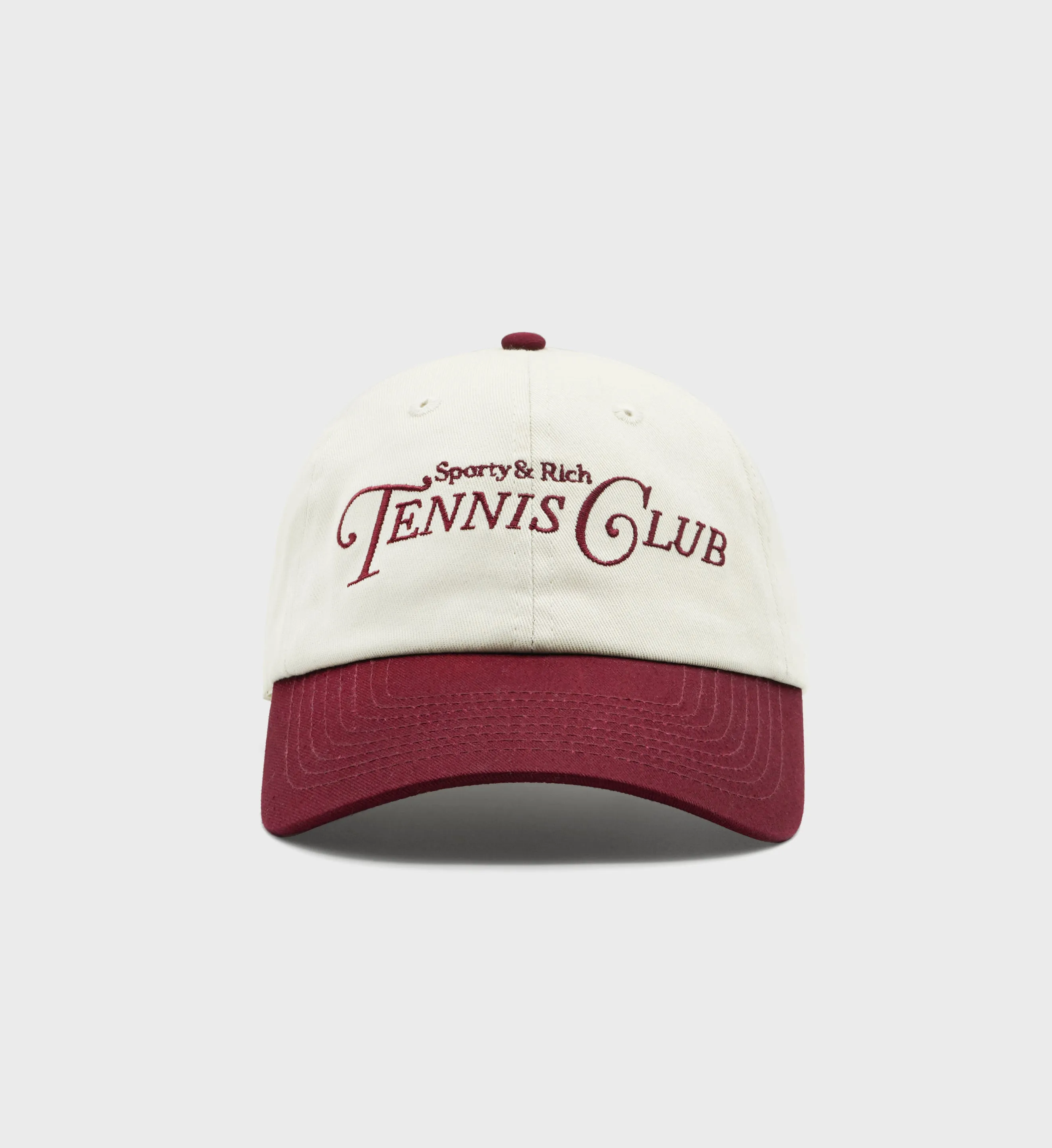 Off-White/Merlot Rizzoli Premium Tennis Hat