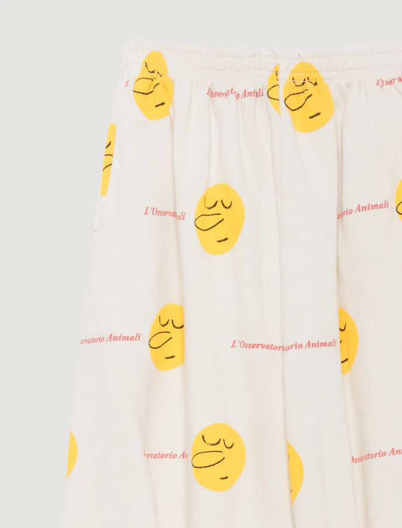 The Animals Observatory Dromedary Yellow Faces Cotton Pants