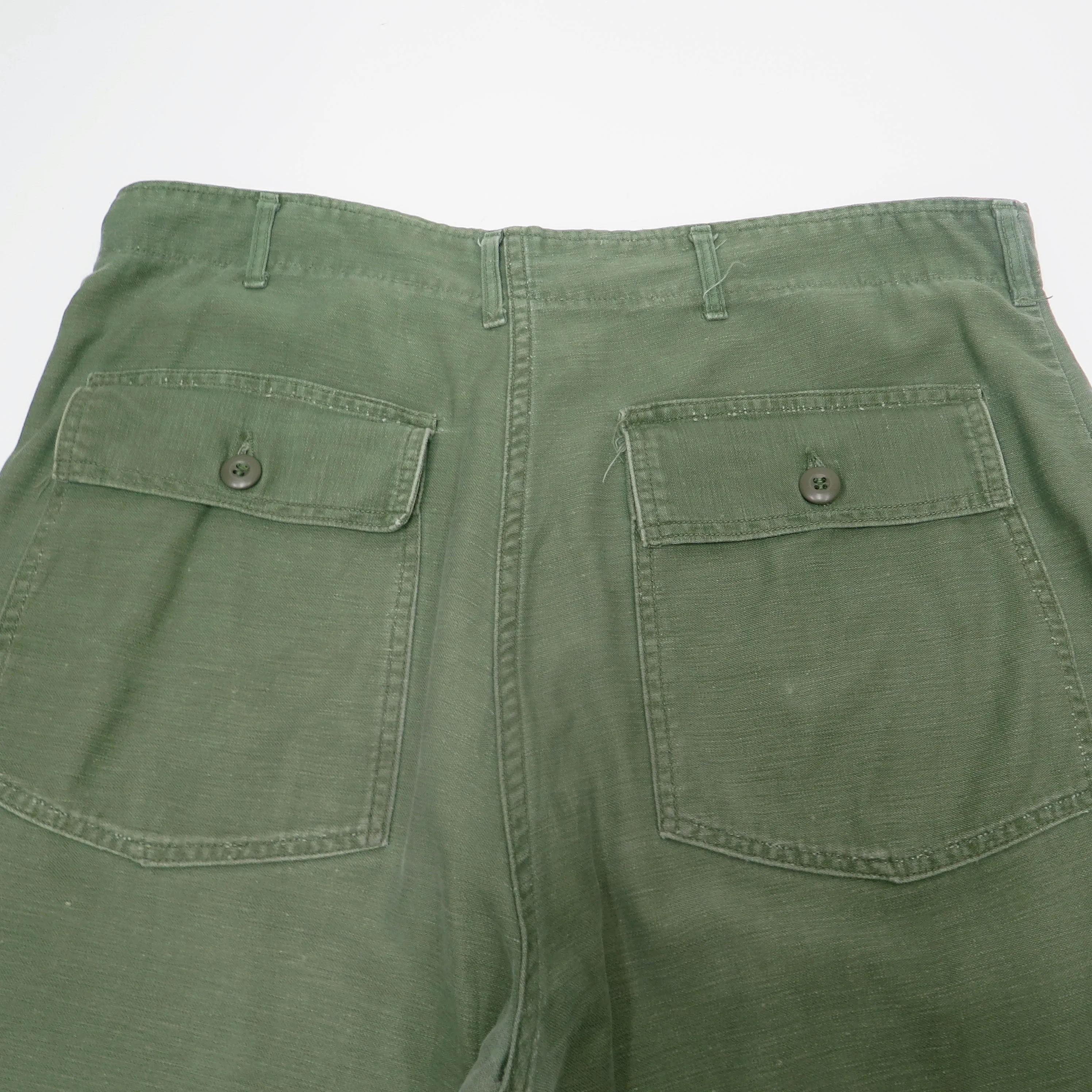 US ARMY UTILITY OG-107 SATEEN TROUSERS PANTS 1968 VIETNAM WAR SIZE W38 L30
