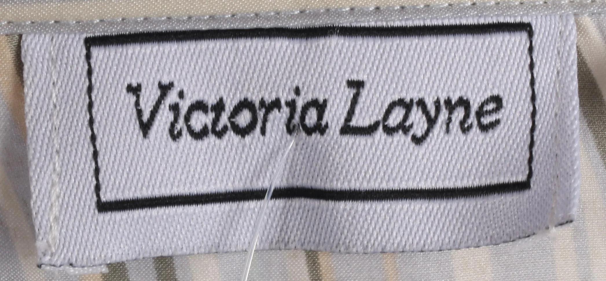 Victoria Layne Silk Blouse Striped Size L