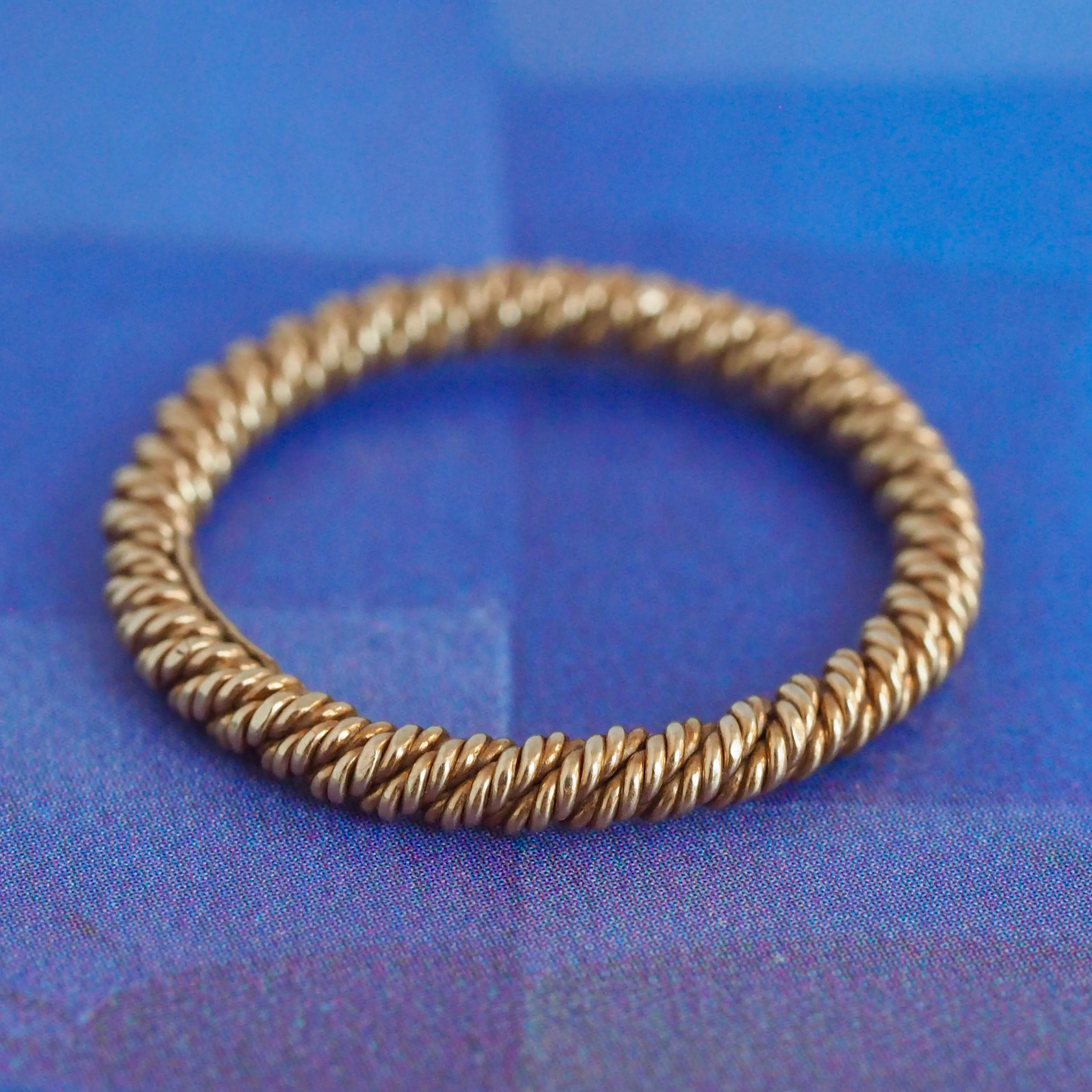 Vintage 18k Gold Twisted Rope Band