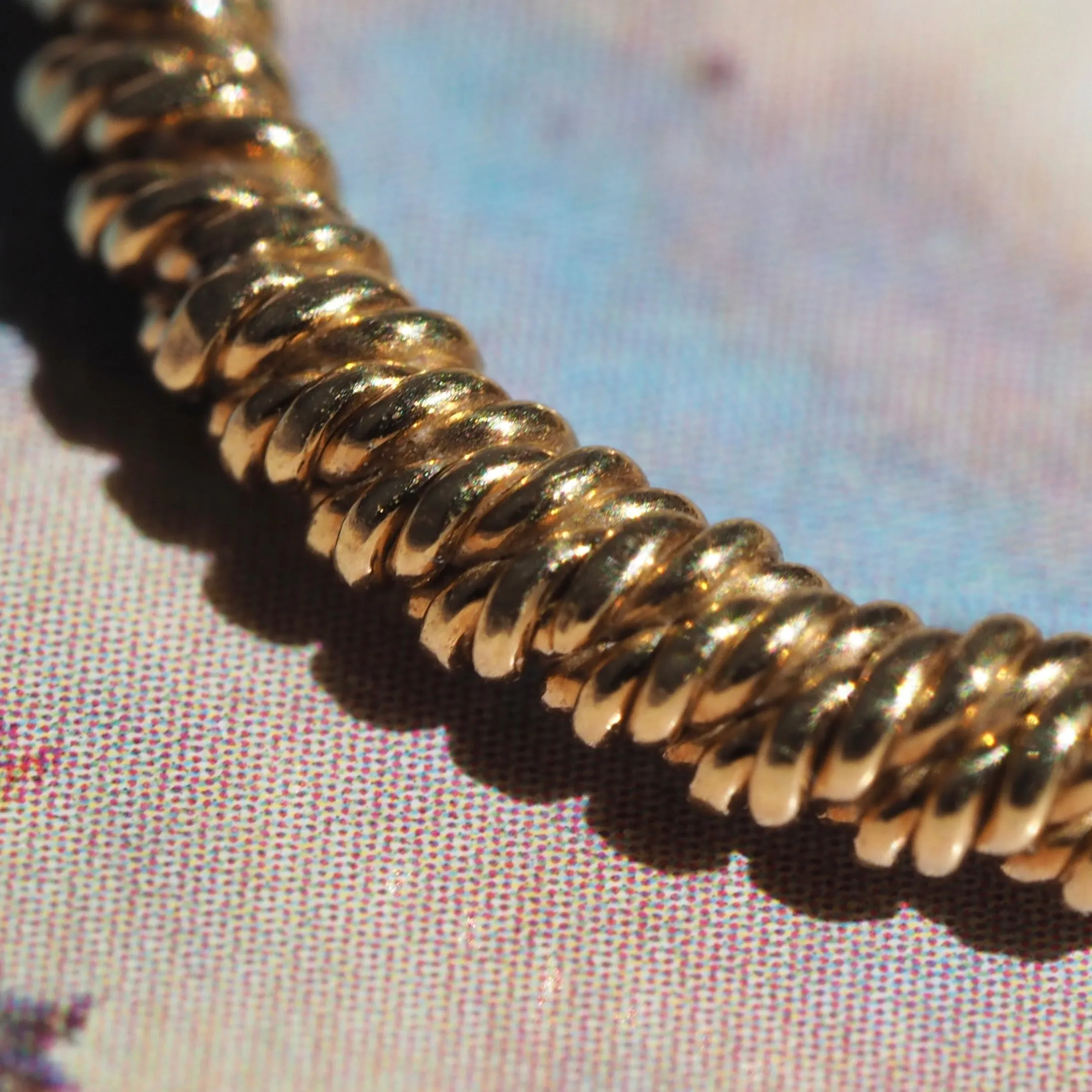 Vintage 18k Gold Twisted Rope Band