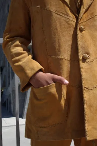 Vintage 1960s North Beach Leather 3-Piece Suede Suit